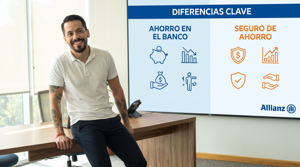ahorro en el banco y seguro de ahorro