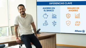 ahorro en el banco y seguro de ahorro